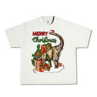 Pistachio merry christmas brachiosaurus Urban Heavy Tee - LillyAllenDesigns