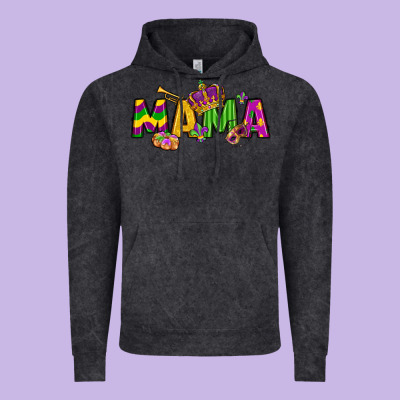 Mama Mardi Gras Vintage Hoodie Designed By Lillyallendesigns