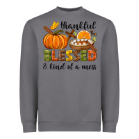 Storm Thankful blessed and kind of a mess Heavyweight Sweatshirt - NancyCooperArtShop