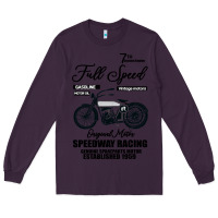 Plum Speedway Racing Full Speed Pin Long Sleeve Tee - Bettercallsaul