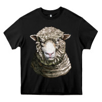 Black dorset sheep head Heavy Core Tee - LillyAllenDesigns
