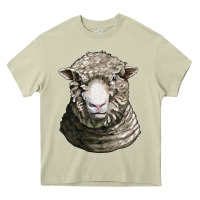 Mossy dorset sheep head Heavy Core Tee - LillyAllenDesigns