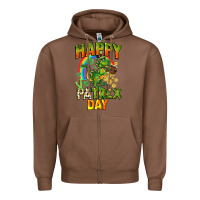 Chestnut Happy St. Patrex Day Zipper Hoodie - CowGirlArtShop