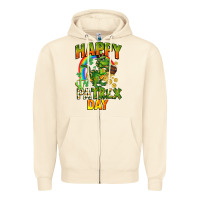 Sandshell Happy St. Patrex Day Zipper Hoodie - CowGirlArtShop