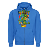 True Royal Happy St. Patrex Day Zipper Hoodie - CowGirlArtShop