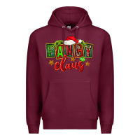 Burgundy christmas fancy claus Premium Hoodie - FaDigitalArtStudio