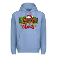 Colony Blue christmas fancy claus Premium Hoodie - FaDigitalArtStudio
