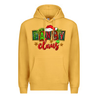 Mustard christmas fancy claus Premium Hoodie - FaDigitalArtStudio
