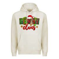 Oatmeal Heather christmas fancy claus Premium Hoodie - FaDigitalArtStudio