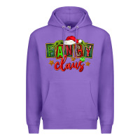 Purple christmas fancy claus Premium Hoodie - FaDigitalArtStudio
