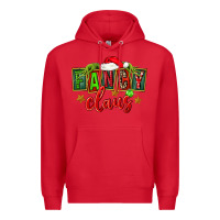 Red christmas fancy claus Premium Hoodie - FaDigitalArtStudio