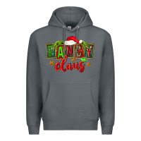 Rock christmas fancy claus Premium Hoodie - FaDigitalArtStudio