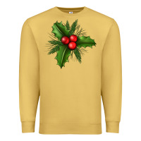 Antique Gold Mistletoe Premium Sweatshirt - BundleAndBundleShop