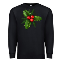 Black Mistletoe Premium Sweatshirt - BundleAndBundleShop