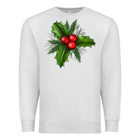 Oatmeal Heather Mistletoe Premium Sweatshirt - BundleAndBundleShop