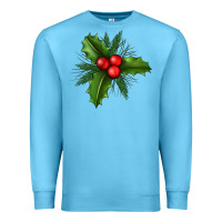 Ocean Blue Mistletoe Premium Sweatshirt - BundleAndBundleShop