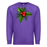 Purple Mistletoe Premium Sweatshirt - BundleAndBundleShop