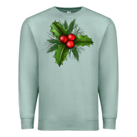 Seafoam Mistletoe Premium Sweatshirt - BundleAndBundleShop