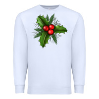 White Mistletoe Premium Sweatshirt - BundleAndBundleShop