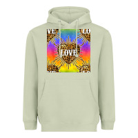 Matcha Pride lgbtq leopard love heart seamless pattern Heavyweight Hoodie - BundleAndBundleShop