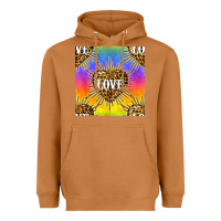 Meerkat Pride lgbtq leopard love heart seamless pattern Heavyweight Hoodie - BundleAndBundleShop
