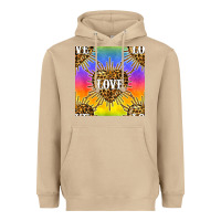 Mushroom Pride lgbtq leopard love heart seamless pattern Heavyweight Hoodie - BundleAndBundleShop