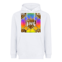 White Pride lgbtq leopard love heart seamless pattern Heavyweight Hoodie - BundleAndBundleShop