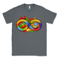 Charcoal Heather infinity symbol autism Classic Tee - LillyAllenDesigns