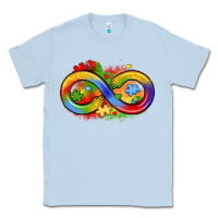 Dusty Blue infinity symbol autism Classic Tee - LillyAllenDesigns