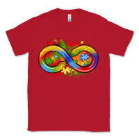 Red infinity symbol autism Classic Tee - LillyAllenDesigns