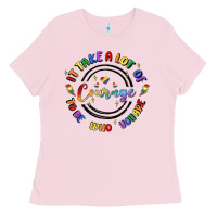 Bubblegum Pink gay pride Ladies Tee - MaliasSmallBusiness