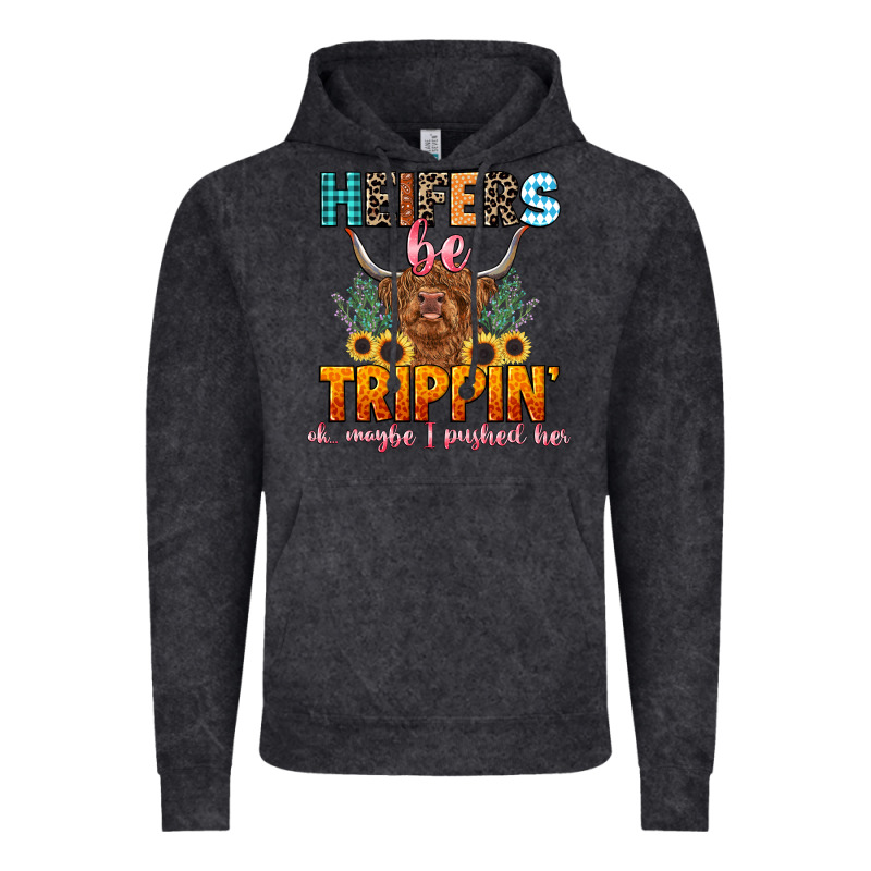 Heifers Be Trippin' Vintage Hoodie by LillyAllenDesigns | Teevron