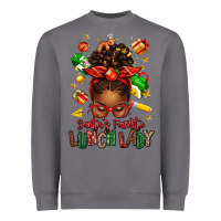 Storm santas favorite lunch lady afro messy bun Heavyweight Sweatshirt - texasbilliewilder