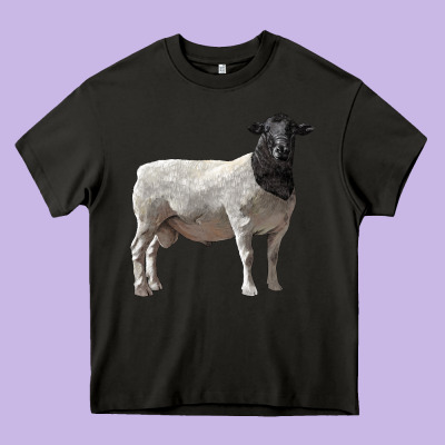 Dorper Sheep Heavy Core Tee Designed By Lillyallendesigns
