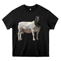 Black dorper sheep Heavy Core Tee - LillyAllenDesigns