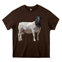 Chocolate Brown dorper sheep Heavy Core Tee - LillyAllenDesigns