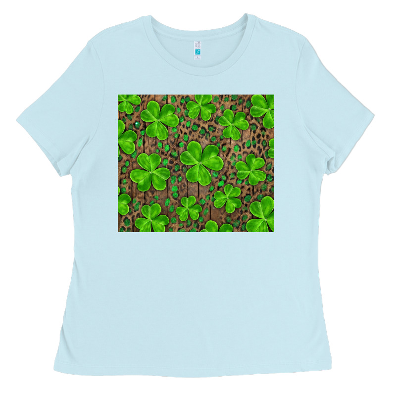Shamrock And Leopard Ladies Tee by RanaPortraitStore | Teevron