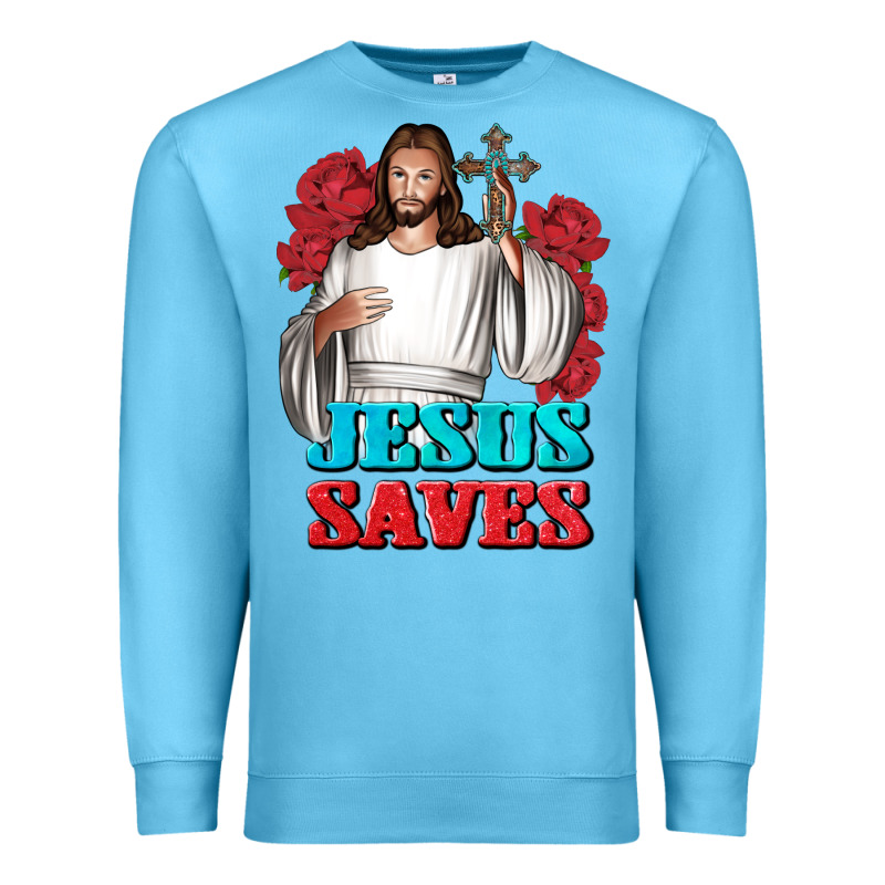 Jesus Saves Premium Sweatshirt by BundleAndBundleShop | Teevron