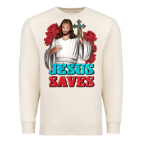 Sandshell Jesus Saves Premium Sweatshirt - BundleAndBundleShop