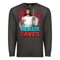 Smoke Jesus Saves Premium Sweatshirt - BundleAndBundleShop