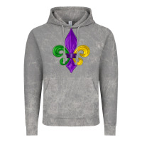 Cloud Rock mardi gras fleur de lis Vintage Hoodie - LillyAllenDesigns