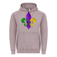 Vintage Zinc mardi gras fleur de lis Vintage Hoodie - LillyAllenDesigns