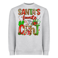 Heather Grey santa's favorite cpht Heavyweight Sweatshirt - texasbilliewilder