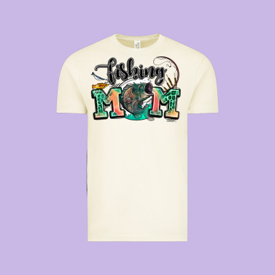 Fishing Mom Vintage Tee Designed By Lillyallendesigns