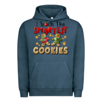 Pigment Midnight Navy I Teach The Smartest Cookies Urban Hoodie - LillyAllenDesigns