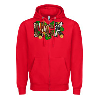 Red Western luck St. Patrick's Day Zipper Hoodie - CowGirlArtShop