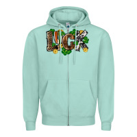 Seafoam Western luck St. Patrick's Day Zipper Hoodie - CowGirlArtShop
