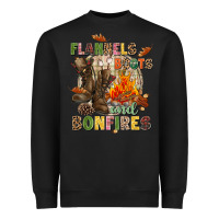 Black Flannels boots and bonfires Heavyweight Sweatshirt - NancyCooperArtShop