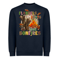 Navy Flannels boots and bonfires Heavyweight Sweatshirt - NancyCooperArtShop
