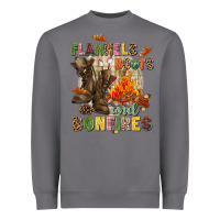 Storm Flannels boots and bonfires Heavyweight Sweatshirt - NancyCooperArtShop